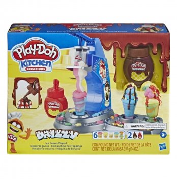 Набор для творчества пластилин Hasbro Play-Doh Food role play Мороженое с глазурью E6688