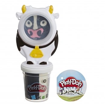 Пластилин Hasbro Play-Doh Animals Жители фермы Can Pal Cow E6722_E7482