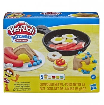 Набор для творчества пластилин Hasbro Play-Doh Food role play Toast n Waffles Set E7253_E7274