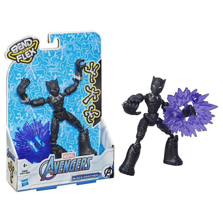 Игровая фигурка Hasbro Marvel Мстители Бенди Avn Bend And Flex Black Panther 15 см E7377_E7868 Игровая фигурка Hasbro Marvel Мстители Бенди Avn Bend And Flex Black Panther 15 см E7377_E7868