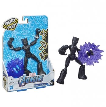 Игровая фигурка Hasbro Marvel Мстители Бенди Avn Bend And Flex Black Panther 15 см E7377_E7868