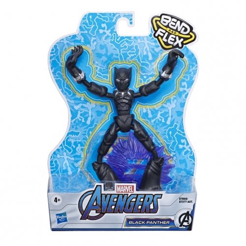 Игровая фигурка Hasbro Marvel Мстители Бенди Avn Bend And Flex Black Panther 15 см E7377_E7868
