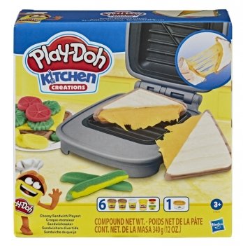 Набор для творчества пластилин Hasbro Play-Doh Food role play Сырный сэндвич E7623