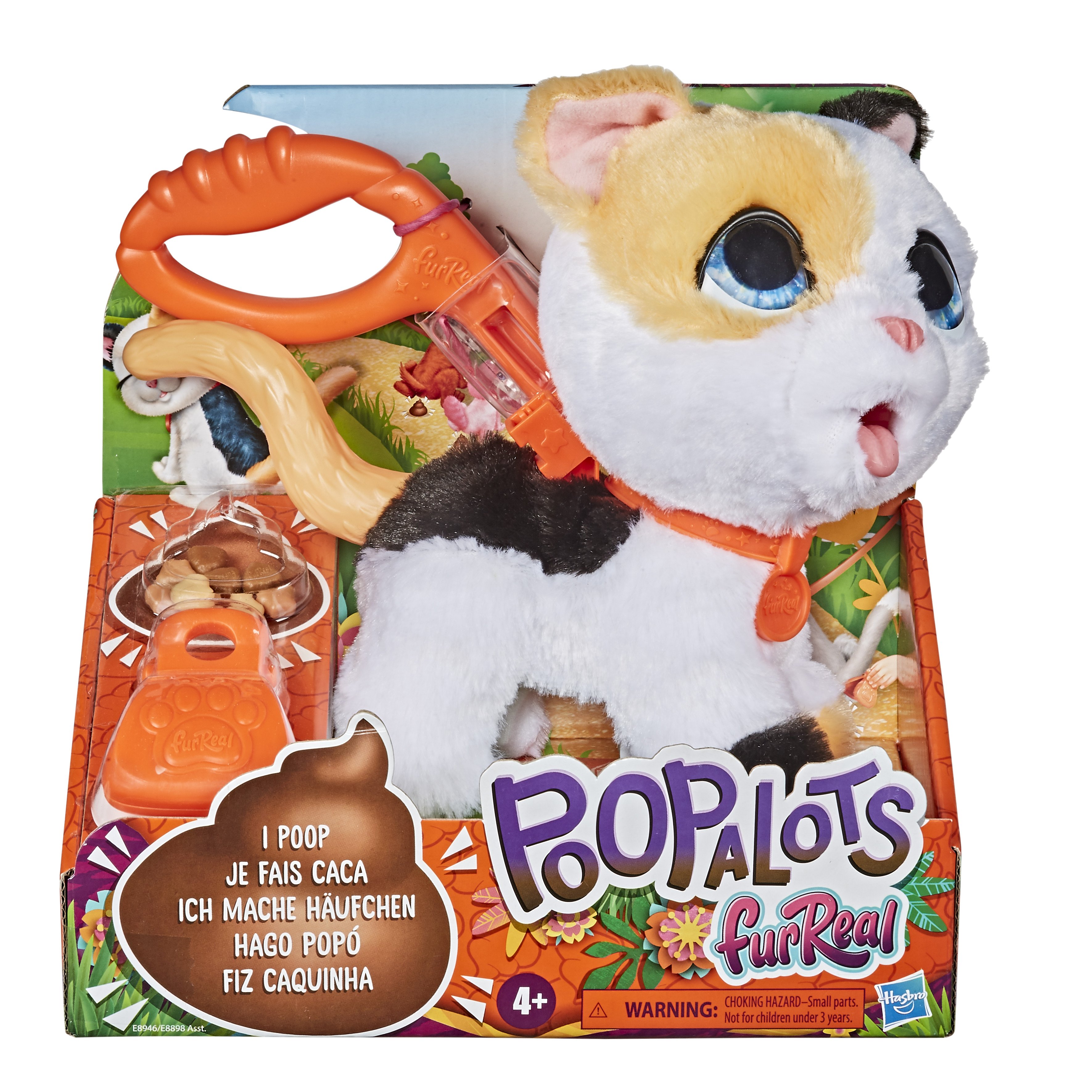 Интерактивная игрушка Hasbro FurReal Friends Poopalots Big Wags Cat E8898_E8946 Интерактивная игрушка Hasbro FurReal Friends Poopalots Big Wags Cat E8898_E8946