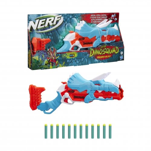 Детская игрушка бластер Hasbro Nerf Dinosquad Тricera-Blast F0803
