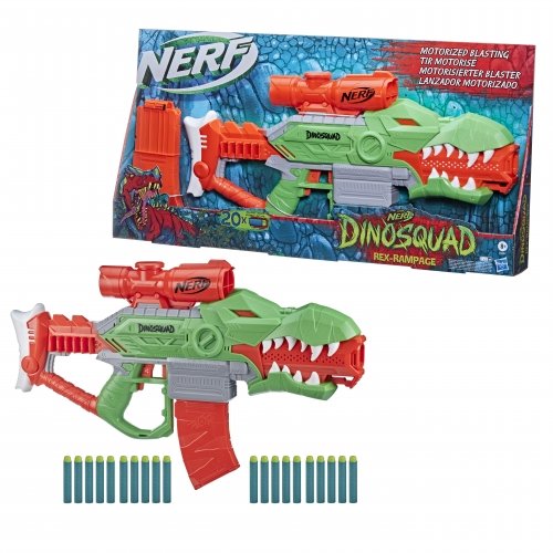 Детская игрушка бластер Hasbro Nerf Dinosquad Rex Rampage F0807