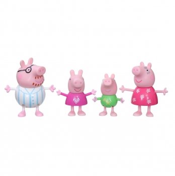 Детские игрушки Peppa Pig Дружная семья Пеппы Пижамная вечеринка F2192