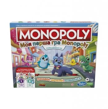 Настольная игра Hasbro Gaming Моя первая монополия украинская версия F4436