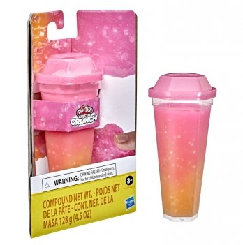 Слайм Hasbro Play-Doh Crystal Crunch Hot Pink Orange Розовый/Оранжевый F4701_F5162