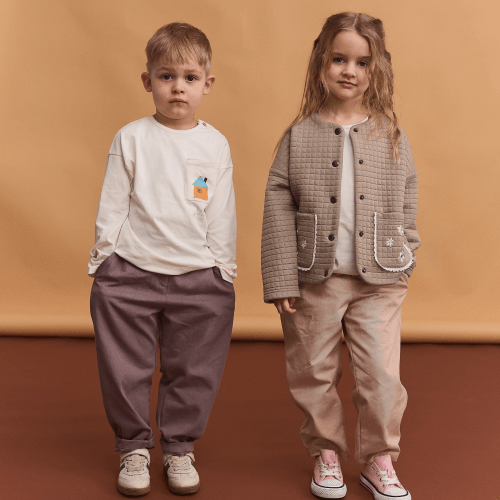 Жакет на девочку Bembi 1,5 - 5 лет Капитоне Коричневый H00 КФ256