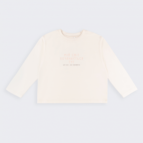 Лонгслив на девочку Bembi 6 - 13 лет Супрем Молочный 200 ФТ81