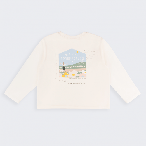 Лонгслив на девочку Bembi 6 - 13 лет Супрем Молочный 200 ФТ81