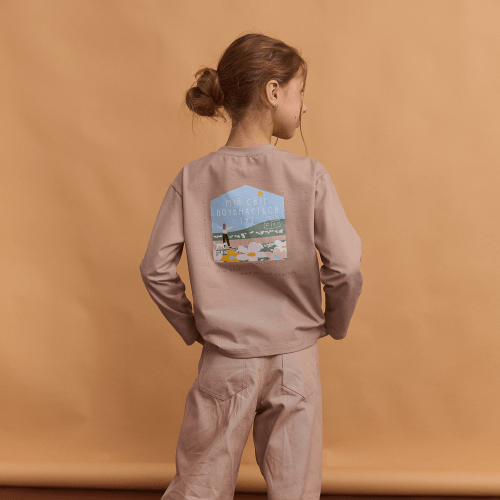 Лонгслив на девочку Bembi 6 - 13 лет Супрем Бежевый G00 ФТ81