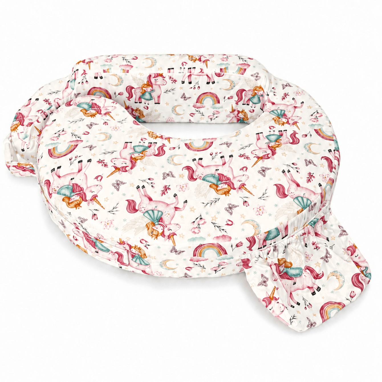 Сменный чехол на ортопедическую подушку для кормления Feeding Pillow Принцессы и единороги 152-56-13