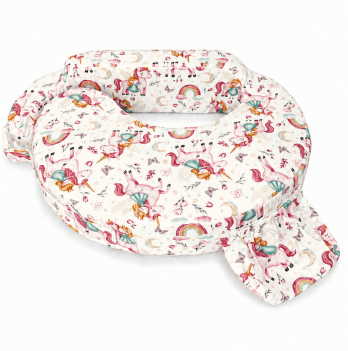 Сменный чехол на ортопедическую подушку для кормления Feeding Pillow Принцессы и единороги 152-56-13