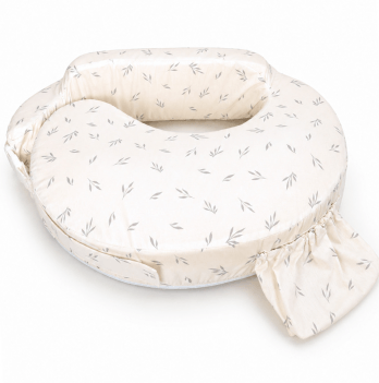 Сменный чехол на ортопедическую подушку для кормления Feeding Pillow Веточки на молочном 152-56-14
