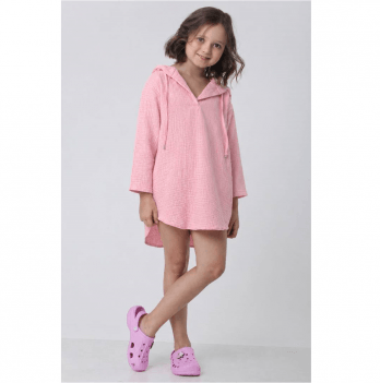 Муслиновая туника детская Lafleur Фрея 8 - 11 лет Розовый