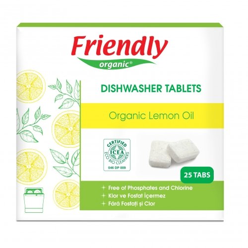 Таблетки для посудомоечной машины Friendly Organic Dishwasher Tablets 25 шт FR1864