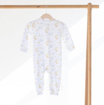 Человечек детский ELA Textile&Toys Облака 1 - 3 лет Интерлок Белый/Желтый RP002CL