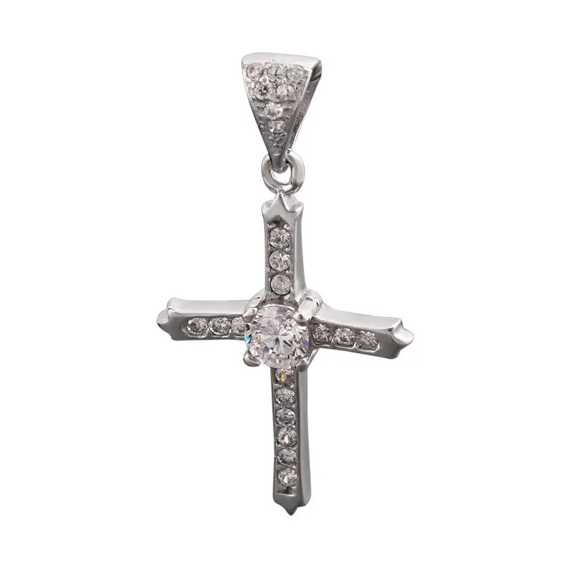 Серебряный крестик UD Kashtan с фианитами ЛК-0017Р