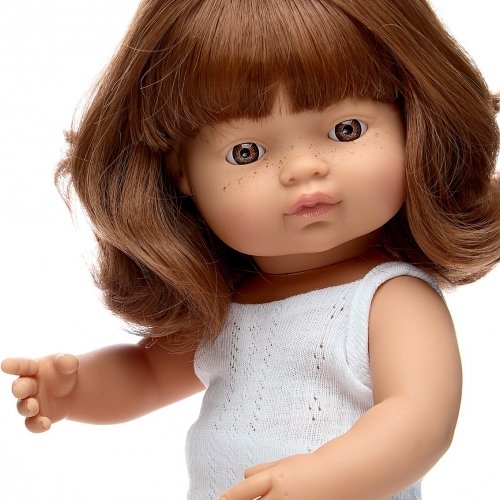 Кукла анатомическая Miniland Educational Девочка рыжая в белье 38 см  31150