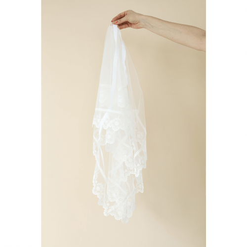 Платок на голову в церковь Magbaby Lace Молочный 133832