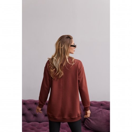 Свитшот для беременных и кормящих Lullababe Santa Fe Chocolate Коричневый LB06SN138