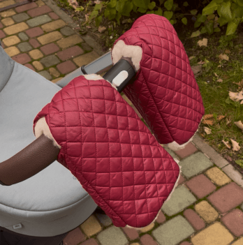 Муфта на коляску на овчине Merrygoround Вишневый MR_024