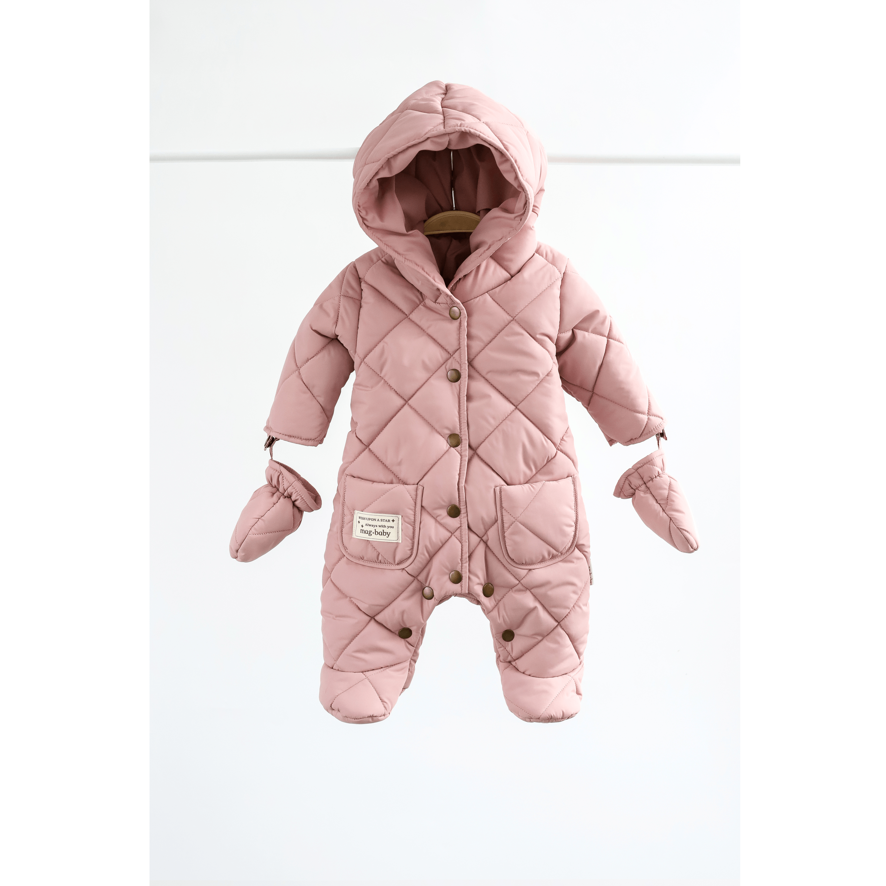 Демисезонный комбинезон для новорожденных Magbaby Rum 0 - 12 мес Розовый 102137 Демисезонный комбинезон для новорожденных Magbaby Rum 0 - 12 мес Розовый 102137