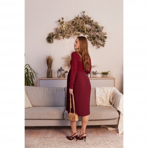 Платье для беременных и кормящих Lullababe Toledo Bordeaux Бордовый LB05TL104