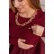 Платье для беременных и кормящих Lullababe Toledo Bordeaux Бордовый LB05TL104
