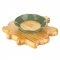 Детская тарелка на присоске бамбуковая секционная Miniland Wooden Plate Frog 89472