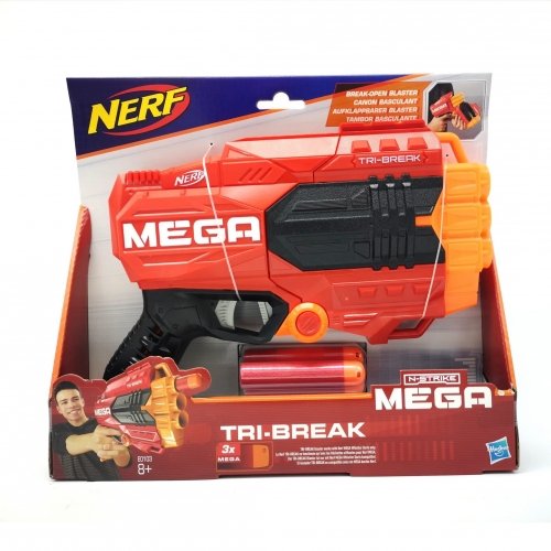 Детская игрушка бластер Hasbro Nerf Mega Tri-Break E0103