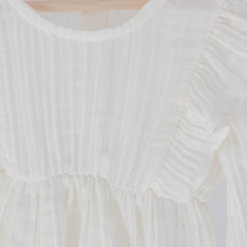 Платье детское для девочки ELA Textile&Toys 1 - 2 лет Муслин Молочный MDR001ML