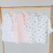 Муслиновая туника детская ELA Textile&Toys Сердечки 1 - 7 лет Муслин Белый/Розовый MT001HT