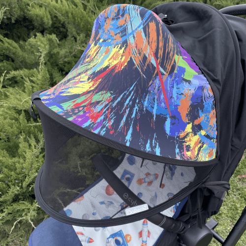 Солнцезащитный козырек на коляску ДоРечі Double Shade Краски Черный 1833F