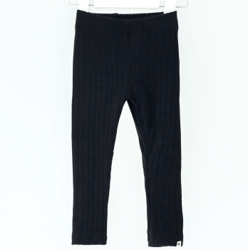 Лосини в рубчик детские Magbaby Alice 1 - 6 лет Вязаный трикотаж Черный 134354