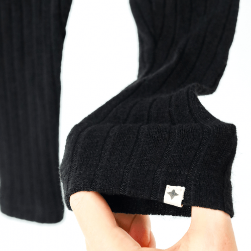 Лосини в рубчик детские Magbaby Alice 1 - 6 лет Вязаный трикотаж Черный 134354