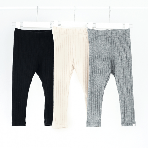 Лосини в рубчик детские Magbaby Alice 1 - 6 лет Вязаный трикотаж Бежевый 134347