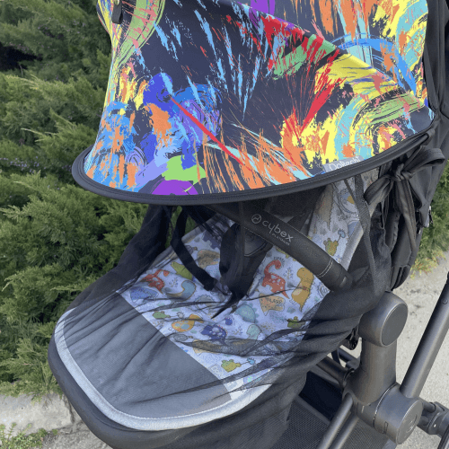 Солнцезащитный козырек на коляску и москитная сетка ДоРечi Must Have Shade Краски Черный 1847F