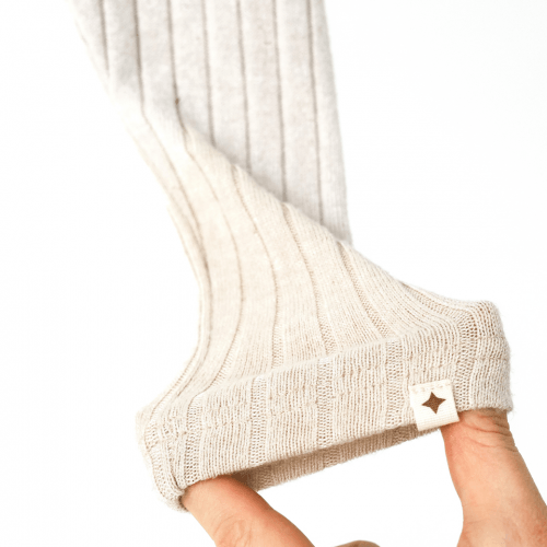 Лосини в рубчик детские Magbaby Alice 1 - 6 лет Вязаный трикотаж Бежевый 134347