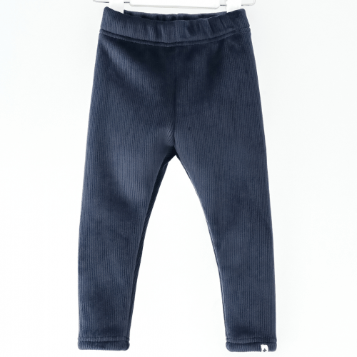 Велюровые лосины на флисе детские Magbaby Louise 1 - 6 лет Велюровый трикотаж Графитовый 134331