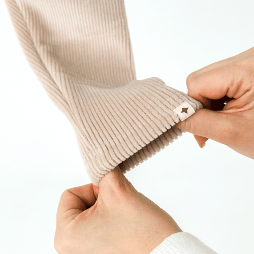 Велюровые лосины на флисе детские Magbaby Louise 1 - 6 лет Велюровый трикотаж Бежевый 134324