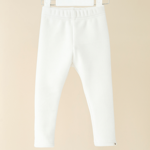 Велюровые лосины на флисе детские Magbaby Louise 1 - 6 лет Велюровый трикотаж Молочный 134317