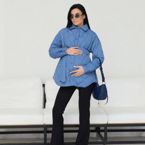 Куртка демисезонная для беременных Lullababe Alabama Denim Синий LB01AL148