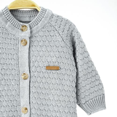 Вязаный человечек для новорожденных Magbaby Scales 0 - 9 мес Серый 132494