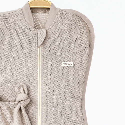 Евро пеленка кокон на молнии и шапка для новорожденных Magbaby Honey Мокко 134363