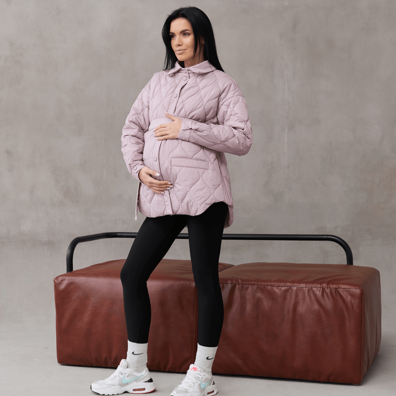 Куртка демисезонная для беременных Lullababe Alabama Powdery Розовый LB01AL123