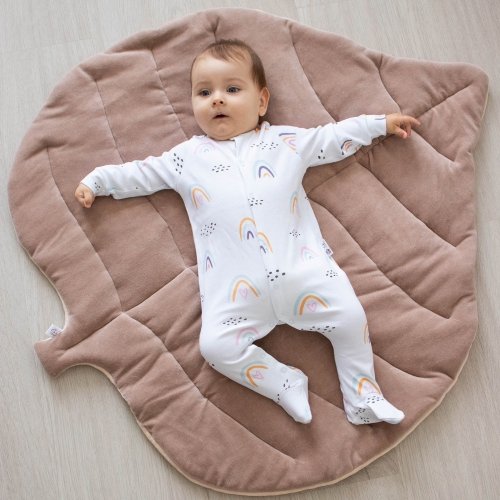 Человечек для новорожденных ELA Textile&Toys Рыбки 0 - 3 лет Интерлок Белый/Розовый/Бирюзовый JS002FS