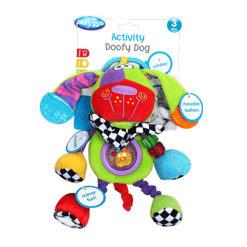 Детская игрушка на коляску с прорезывателем Playgro Щенок Дуффи 0101300